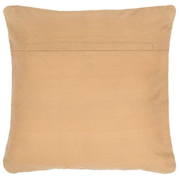 Cuscino Chindi Tanno 60x60 cm in Pelle e Cotone