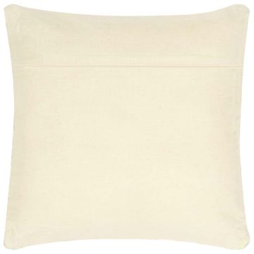 Cuscino Chindi Grigio Chiaro 60x60 cm in Pelle e Cotone