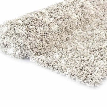 Tappeto Shaggy Berbero in PP Sabbia e Beige 160x230 cm