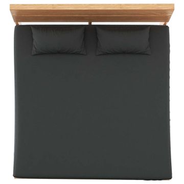Lenzuola 2 pz in Pile di Poliestere 200x200 cm Nere