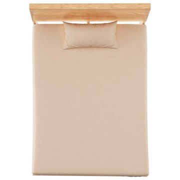 Lenzuola 2 pz in Pile di Poliestere 150x200 cm Beige