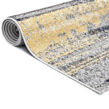 Tappeto Grigio e Beige 80x150 cm in PP