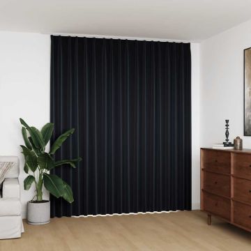 Tenda Oscurante con Ganci Nera 290x245 cm