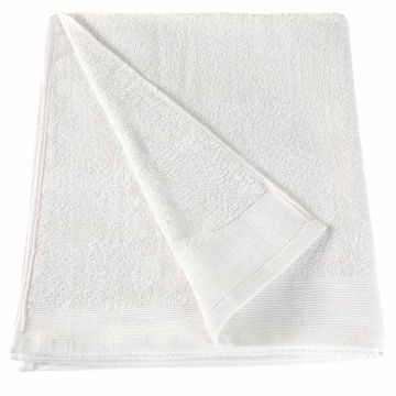 Asciugamani 10 pz in Cotone 350 gsm 50x100 cm Bianchi