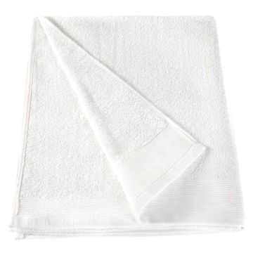 Asciugamani da Bagno 10 pz Cotone 350 gsm 100x150 cm Bianchi