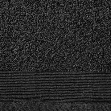 Asciugamani Bagno Set 2 pz Cotone 450 gsm 100x150 cm Nero