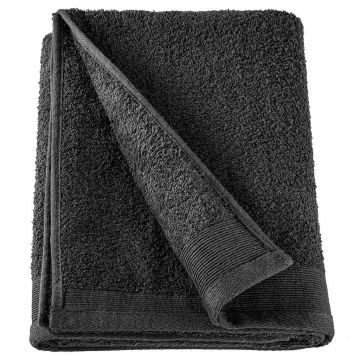 Asciugamani per Sauna 5 pz in Cotone 450 gsm 80x200 cm Neri