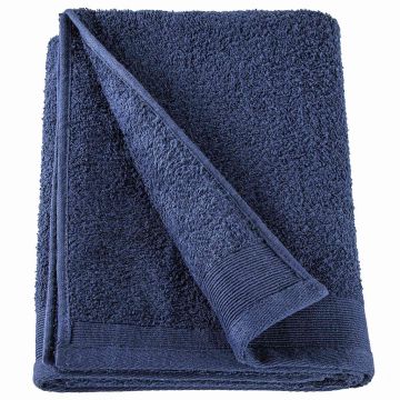 Asciugamani per Sauna 5 pz in Cotone 450 gsm 80x200 cm Blu