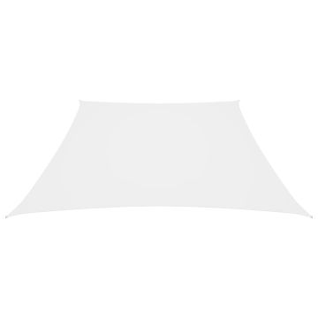 Parasole a Vela in Tela Oxford a Trapezio 2/4x3 m Bianco