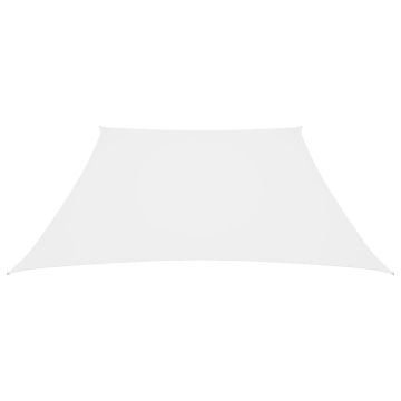 Parasole a Vela in Tela Oxford a Trapezio 3/5x4 m Bianco