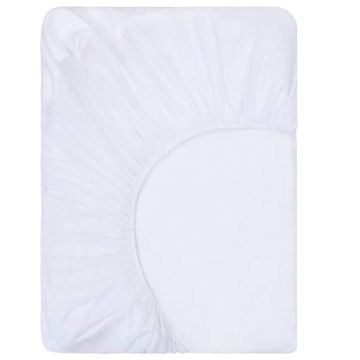 Lenzuola con Angoli Impermeabili 2 pz Cotone 70x140 cm Bianco