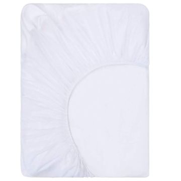 Lenzuola con Angoli Impermeabili 2 pz Cotone 140x200 cm Bianco