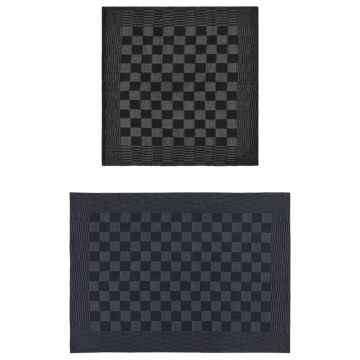 Set Strofinacci 20 pz in Cotone Nero e Grigio