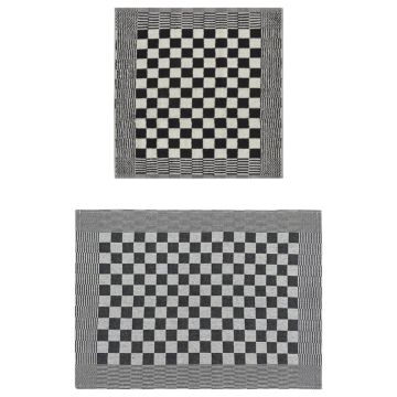 Set Strofinacci 20 pz in Cotone Nero e Bianco