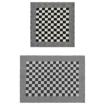Set Strofinacci 50 pz in Cotone Nero e Bianco