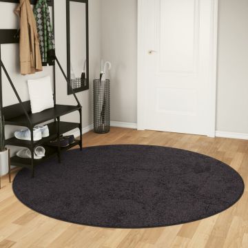 Tappeto Lavabile Antracite Ø 200 cm