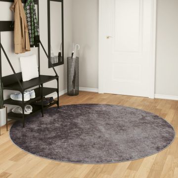 Tappeto Lavabile Grigio Ø 200 cm