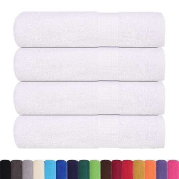 Asciugamani da doccia FROGN 4 pz Bianco 70x140 cm 360 g/m²