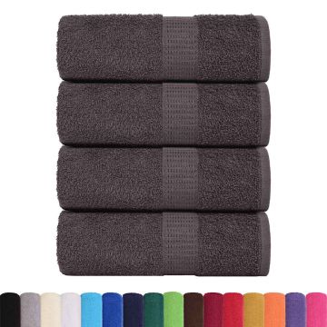 Asciugamani per ospiti FROGN 4 pz Antracite 30x50 cm 360 g/m²