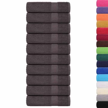 Asciugamani FROGN 10 pz Antracite 50x100 cm 360 g/m²