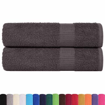 Asciugamani da doccia FROGN 2 pz Antracite 70x140 cm 360 g/m²
