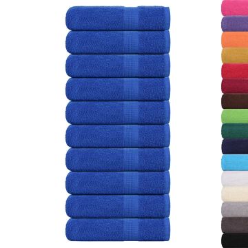 Asciugamani da doccia FROGN 10 pezzi Blu 70x140 cm 360 g/m²