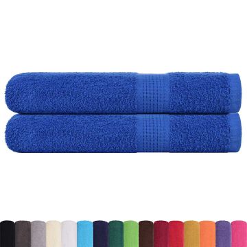 Asciugamani per sauna FROGN 2 pezzi Blu 80x200 cm 360 g/m²
