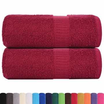 Asciugamani FROGN 2 pz Bordeaux 30x30 cm 360 g/m²