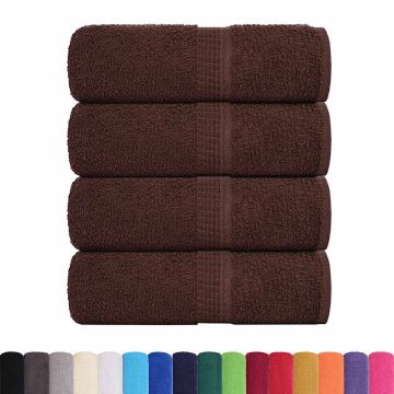 Asciugamani FROGN 4 pz Marrone 30x30 cm 360 g/m²