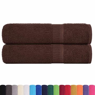 Asciugamani FROGN 2 pz Marrone 50x100 cm 360 g/m²