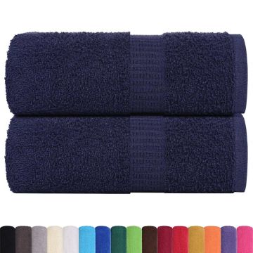 Asciugamani da bagno FROGN 2 pz Blu navy 30x30 cm 360 g/m²