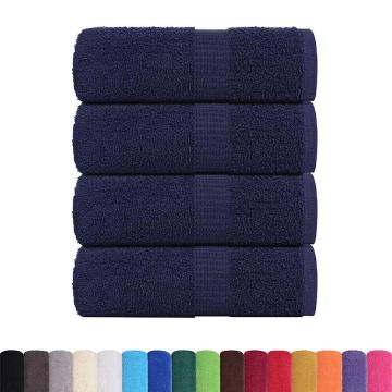 Asciugamani da bagno FROGN 4 pz Blu navy 30x30 cm 360 g/m²
