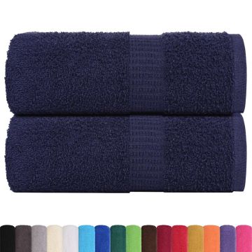 Asciugamani per ospiti FROGN 2 pz Blu navy 30x50 cm 360 g/m²