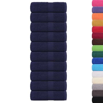 Asciugamani per ospiti FROGN 10 pz Blu navy 30x50 cm 360 g/m²