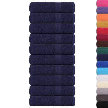 Asciugamani FROGN 10 pz Blu Navy 50x100 cm 360 g/m²