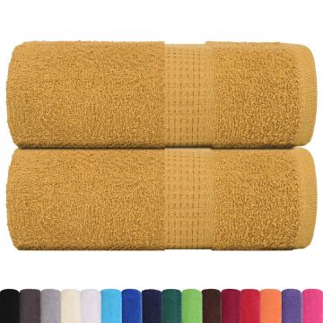 Asciugamani FROGN 2 pz Oro 30x30 cm 360 g/m²