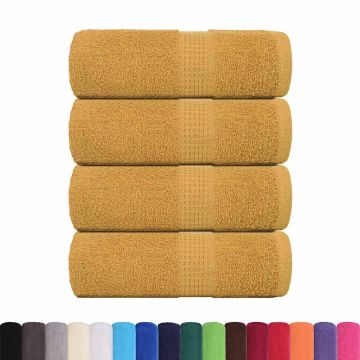 Asciugamani FROGN 4 pz Oro 30x30 cm 360 g/m²