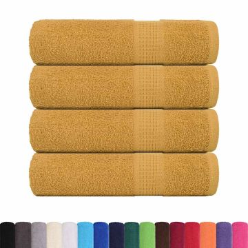 Asciugamani FROGN 4 pz Oro 50x100 cm 360 g/m²
