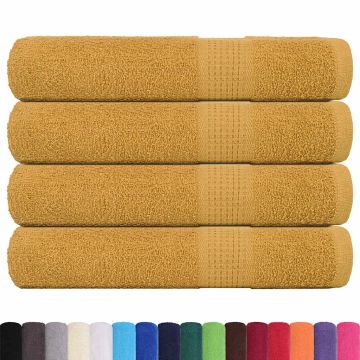 Asciugamani per sauna FROGN 4 pz Oro 80x200 cm 360 g/m²