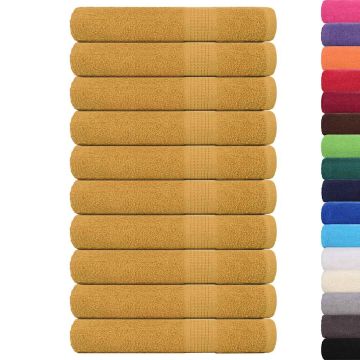 Asciugamani FROGN 10 pz Oro 100x200 cm 360 g/m²