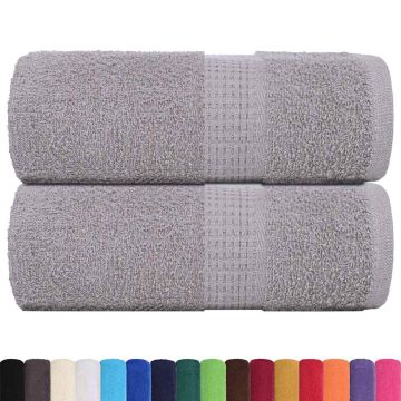 Asciugamani per ospiti FROGN 2 pz Grigio 30x50 cm 360 g/m²