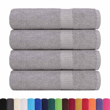 Asciugamani FROGN 4 pz Grigio 50x100 cm 360 g/m²
