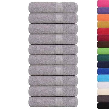 Asciugamani FROGN 10 pz Grigio 50x100 cm 360 g/m²