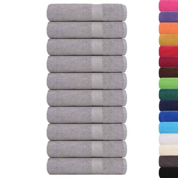 Asciugamani da doccia FROGN 10 pz Grigio 70x140 cm 360 g/m²