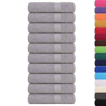 Asciugamani da bagno FROGN 10 pz Grigio 100x150 cm 360 g/m²