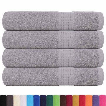 Asciugamani per sauna FROGN 4 pz Grigio 80x200 cm 360 g/m²