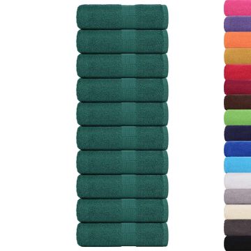 Asciugamani per ospiti FROGN 10 pz Verde 30x50 cm 360 g/m²