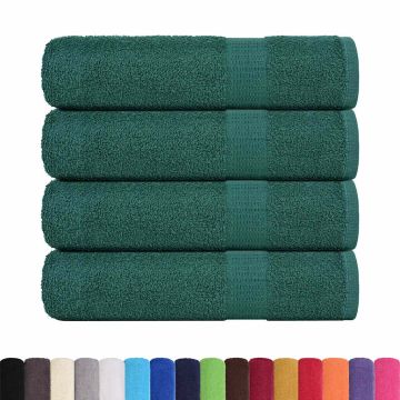 Asciugamani da bagno FROGN 4 pz Verde 100x150 cm 360 g/m²