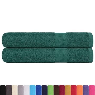 Asciugamani FROGN 2 pz Verde 100x200 cm 360 g/m²