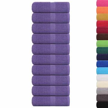 Asciugamani FROGN 10 pz Viola 30x30 cm 360 g/m²